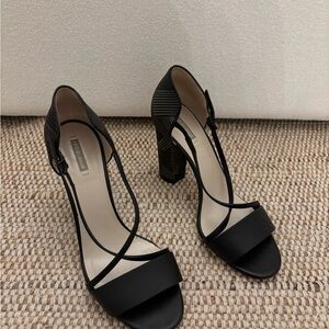 Giorgio Armani Black Strappy Heels